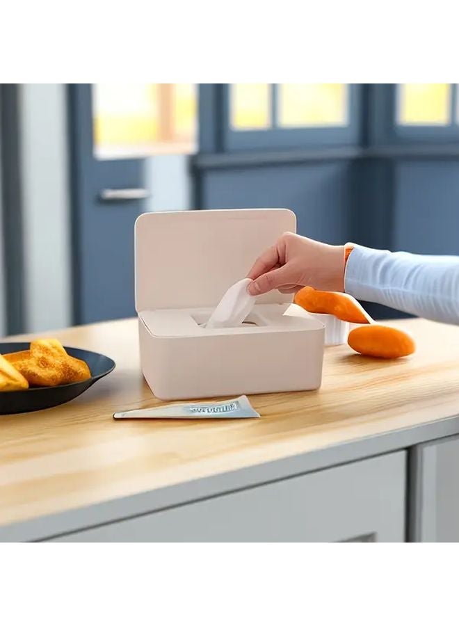 Black Wipes Dispenser Dustproof Flushable Tissue Holder for Kitchen Bathroom Office Desk - Image 3